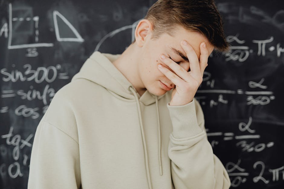 Frustrated child math for math learning