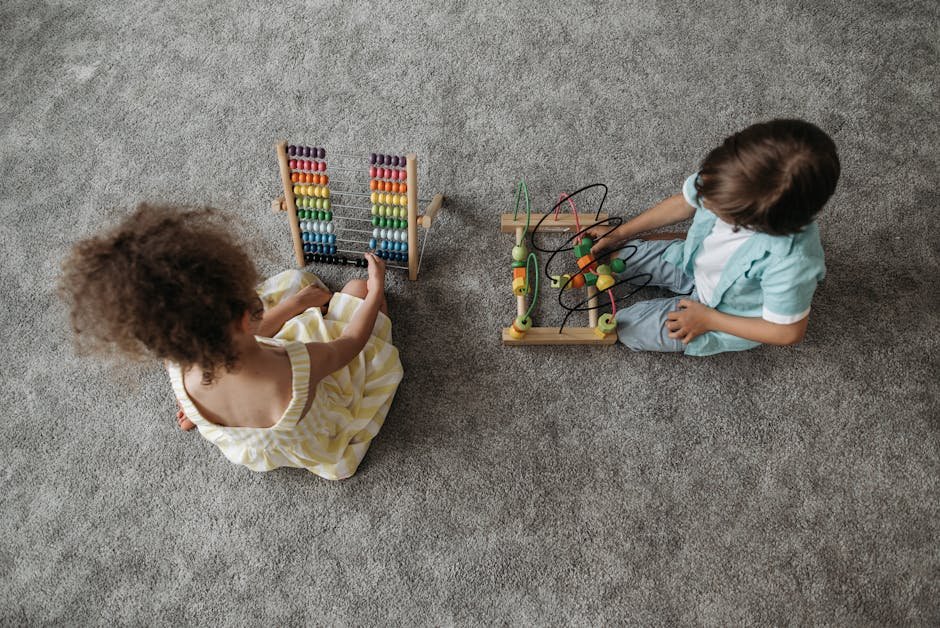 Family playing math for math learning