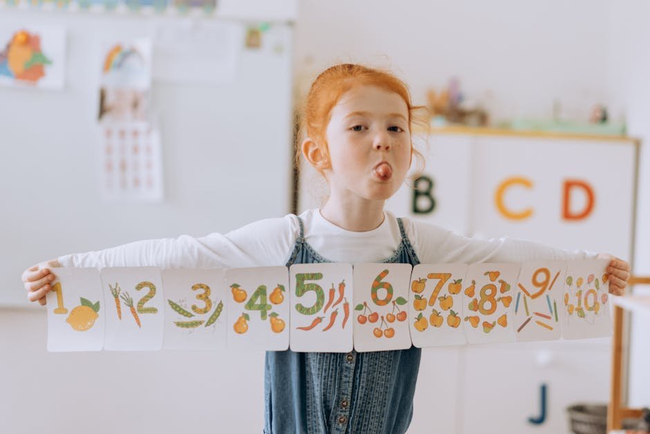 Garden math child for math learning