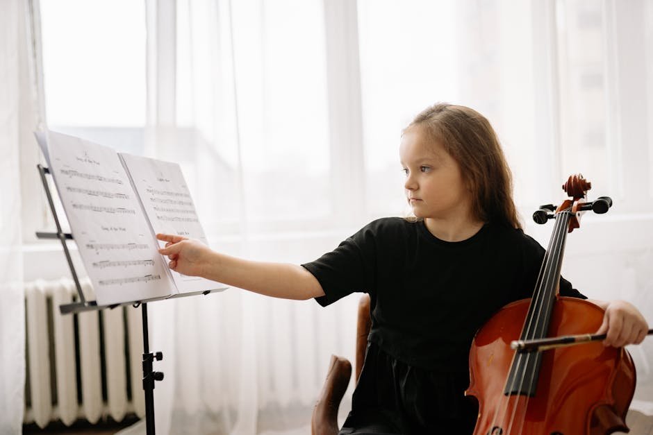 Young child practicing for math learning