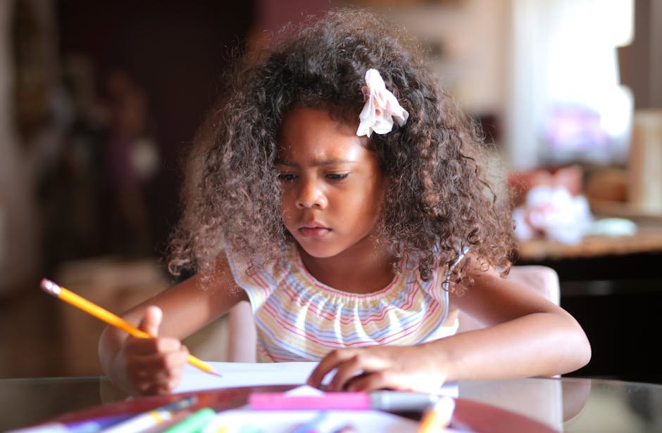 Child hurried homework for math learning
