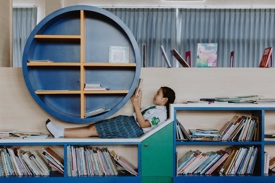 Smart child reading library for math learning