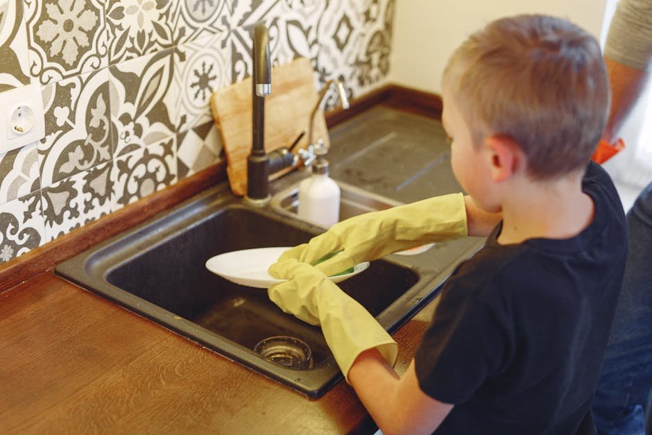Child chores math for math learning