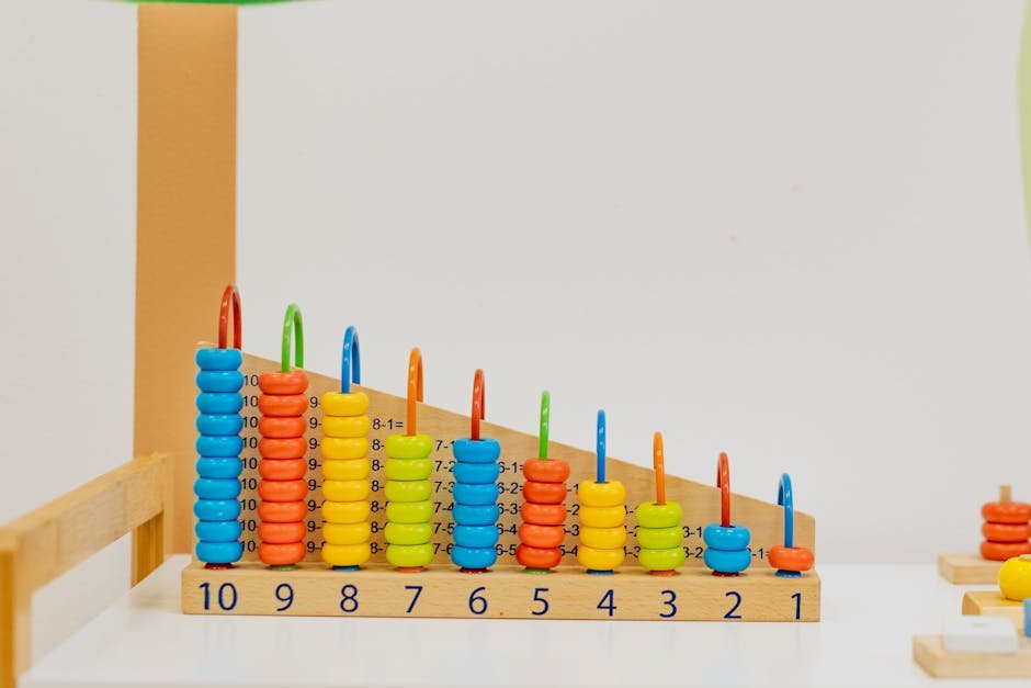 Math manipulatives classroom for math learning