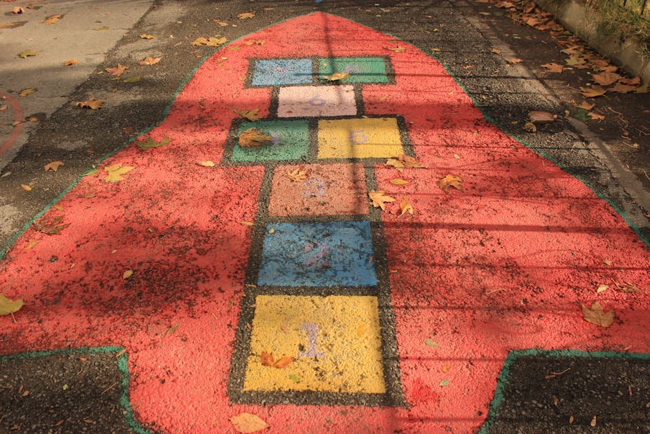 Kids hopscotch math for math learning