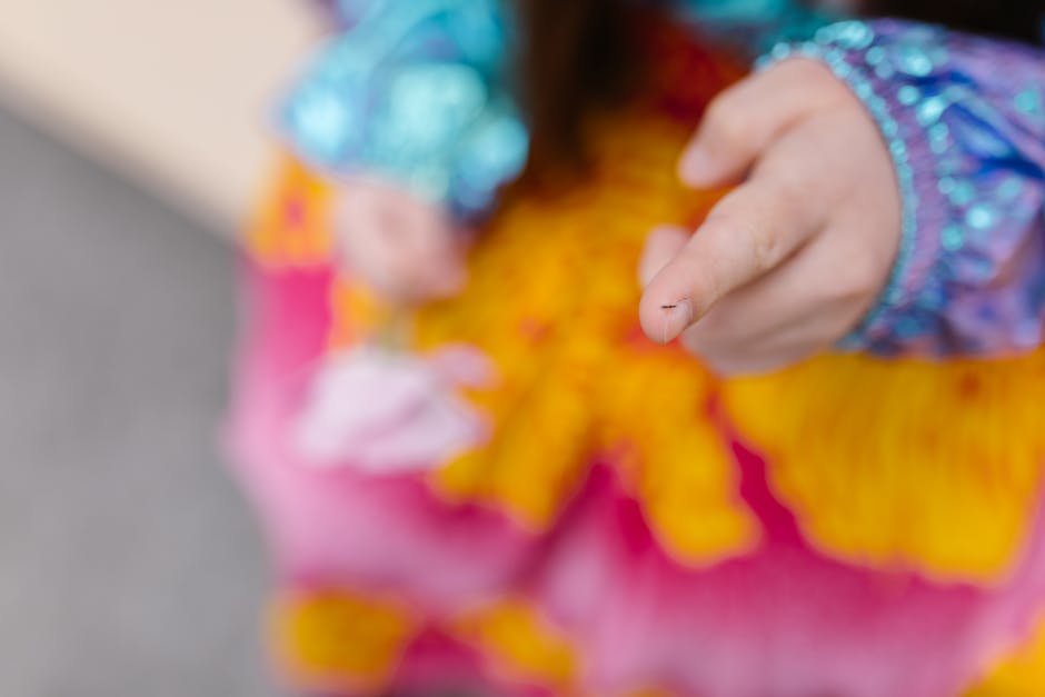 Child finger trick for math learning