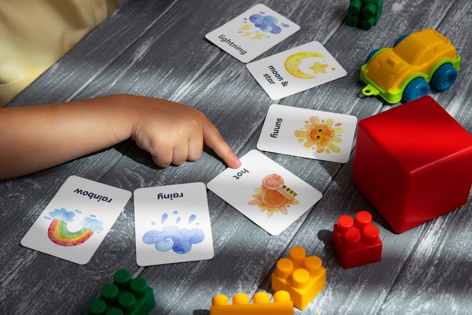 Kids story flashcards for math learning