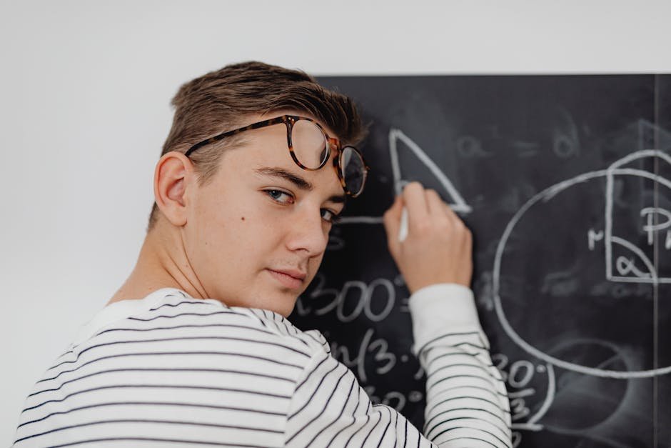 Teen learning math for math learning
