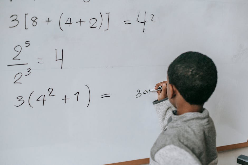 Child struggling math for math learning