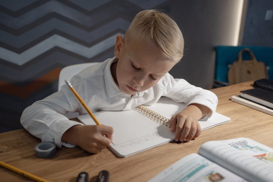 Young child confused homework for math learning